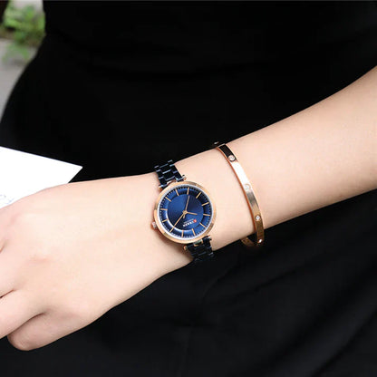 CURREN Original Brand Stainless Steel Band Wrist Watch For Couples With Brand (Box & Bag)