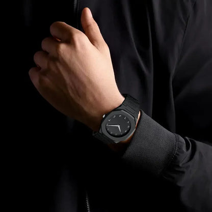 Aura Black Arabic Dial Watch – Luxury Men’s Timepiece with Timeless Elegance